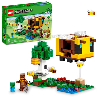 LEGO Minecraft The Bee Cottage Building Set - Construction Toy with Buildable House, Farm, Baby Zombie, and Animal Figures, Game Inspired Birthday Gift Idea for Boys and Girls Ages 8 and Up, 21241