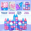 Diamond Magnetic Building Blocks - Frozen Princess Toys for 3-8 Year Old Girls & Boys - Birthday Gifts