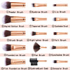 Makeup Brushes DUAIU 15PCs Marble Makeup Brush Set Premium Synthetic Kabuki Powder Blush Contour Foundation Concealer Eyeshadow Brushes with Makeup Sponge Make up Tool