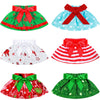 6 Pieces Santa Clothing Elf Doll Dance Skirt Set Christmas Elf Skirts for Elf Doll Xmas Holiday Decorations (Classic Style)