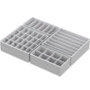 Simple Houseware Closet Underwear Organizer Drawer Divider 4 Set, Gray