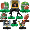 10PCS Football Party Decorations Football Table Centerpiece Football Honeycomb Centerpieces Table Toppers for Football Birthday Party Football Gameday Tailgate Party Supplies