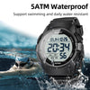 Beeasy Men Digital Sports Watch,Waterproof Watch with Stopwatch Countdown Timer Alarm Function Dual Time Watch for Mens Student