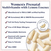 FullWell Prenatal Vitamins Lemon | choline, folate, vitamin D for fetal growth, brain development | 26 Vital Nutrients | Dietitian-formulated, OBGYN recommended, non-GMO, 3rd Party tested, 30 Servings