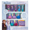 Disney Frozen 2 - Townley Girl Super Sparkly Cosmetic Makeup Set for Girls with Lip Gloss Nail Polish Nail Stickers - 11 Pcs|Perfect for Parties Sleepovers Makeovers| Birthday Gift for Girls 3 Yrs+