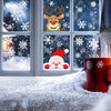 Christmas White Snowflakes Window Clings Decal Stickers Ornaments for Winter Frozen New Year Wonderland Decorations Party Supplies(269PCS+, 8 Sheets)