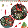 Coume 2 Pcs Christmas Wreath Storage Bag 30 Inch Garland Wreaths Container Clear Window Xmas Holiday Storage Bags Box Protection Holiday Wreath Water Resistant Holder 30 Inch Diameter 8.3 Inch High