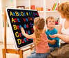 Alphabets ABC Learning Toys Flannel-Board for Toddlers 107 Pieces Felt-Letters-Numbers Preschool Learning ABC Math Colors 3.5 Ft Wall Hang Classroom Activity