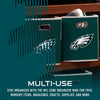 Franklin Sports NFL Philadelphia Eagles Collapsible Storage Bin - NFL Folding Cube Storage Container - Fits Bin Organizers - Fabric NFL Team Storage Cubes