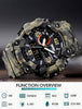 Gosasa Men's Watches Multi Function Military S-Shock Sports Watch LED Digital Waterproof Alarm Watches.