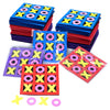 4E's Novelty Foam Tic Tac Toe Game [Bulk 24 Pack] for Kids Individually Wrapped Valentines Party Favors, Goody Bag Fillers Toys, Classroom Exchange Gifts for Kids