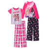 Barbie Girls Pajama Pants and Sleep Shirt Sets for Kids 4 Piece Sleepwear Set for Girls (as1, numeric, numeric_6, regular, Pink-Heather)