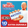 Mr. Clean Magic Eraser, Extra Durable Pro Version, Shoe, Bathroom, and Shower Cleaner, Cleaning Pads with Durafoam, 10 Count