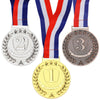 Abaokai 1st, 2nd, 3rd Award Medals - 3 Inches Olympic Style Winner Medals Gold Silver Bronze Prizes for Competitions, Party (Gold Silver Bronze-3pcs)