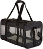 Amazon Basics Soft-Sided Mesh Pet Travel Carrier for Cat, Dog, Large, Black