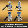 LEGO Star Wars 501st Clone Troopers Battle Pack Toy Set, Buildable AV-7 Anti Vehicle Cannon, with 4 Clone Trooper Minifigures, Portable Travel Toy, Great Birthday Gift for Kids Ages 6 and Up, 75345