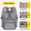 Maelstrom Diaper Bag Backpack,Baby Bag,23L-30L Expandable Diaper Backpack for Mom Dad,Travel Essentials Baby Bag with Changing Pad&Stroller Straps & Pacifier Bag,Gray