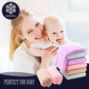 Super Soft Burp Cloths 8 Pack - Thick Baby Washcloths - Extra Absorbent - Perfect Size Large 20