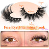 Mink Lashes Cat Eye Lashes Fluffy Fox Eye False Eyelashes Lashes Natural 6D D Curl Volume Fake Eyelashes Soft Handmade Lashes that Look Like Extensions Lashes Pack