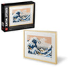 LEGO Art Hokusai - The Great Wave 31208, 3D Japanese Wall Art Craft Kit, Framed Ocean Canvas, Creative Activity Hobbies for Adults, DIY Home, Office Decor