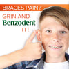 Benzodent Dental Pain Relieving Cream for Dentures and Braces, Topical Anesthetic, 1 Ounce Tube