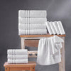 Hammam Linen White Bath Towels 4-Pack - 27x54 Soft and Absorbent, Premium Quality Perfect for Daily Use 100% Cotton Towel 600 GSM