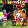 Carnival Toss Games with 3 Bean Bag, Fun Carnival Game for Kids and Adults in Carnival Party Activities, Great Carnival Decorations and Suppliers (Clown)