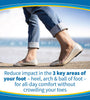 Dr. Scholl's Tri-Comfort Insoles - for Heel, Arch Support and Ball of Foot with Targeted Cushioning (for Women's 6-10)