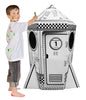 Adventure Awaits! Kids Cardboard Rocket Playhouse - Color, Draw, and Customize - Great for Playtime and Arts-and-Crafts Time