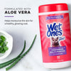 Wet Ones for Pets Freshening Multipurpose Wipes for Cats with Aloe Vera | Easy to Use Cat Cleaning Wipes, Freshening Cat Grooming Wipes for Pet Grooming in Fresh Scent | 50 ct Cannister Cat Wipes