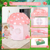 Play Tent for Kids Pop Up Tent Indoor Outdoor Boys and Girls Playhouse with Exquisite Design for Imaginative Mushroom Tent by CRAWLBO Patent Pending (Pink, Small)