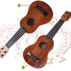 Raimy 17in Kids Ukulele Guitar - 4 Strings Mini Guitar Children Musical Instruments Educational Toys with Picks for Toddler Kids Boys Girls Beginner (Mahogany)