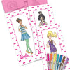 Barbie Fashion Plates All in One Studio Sketch Design Activity Set - Fashion Design Kit for Kids Ages 6 and Up