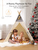 Teepee Tent for Kids with Light & Mat,besrey Kids Tents Indoor Play Tent Playhouse, Toddler Teepee 100% Cotton, tee Pee Tents for Kids Indoor, Kids Teepee,Children Room Tent