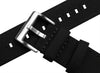 BARTON WATCH BANDS Quick Release Canvas Watch Band Straps, Black, 22mm