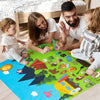 WATINC 46Pcs Camping Felt Board Story Set Camping Adventure Camp Out Preschool Large Wall Storyboard Forest Theme Early Learning Storytelling Play Board Hanging Kit for Toddler Kids 41 x 30 Inch