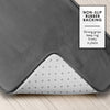 Clara Clark 3 Piece Bathroom Rugs Bath Mat Set, Velvet Memory Foam Bath Mats for Bathroom - Non-Slip, PVC Backing Bath Rugs, Washable Bathroom Rug Mats - Dries Quickly, Soft Grey Bathroom Rug Set