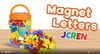 JCREN Magnetic Letters and Numbers Alphabet Magnets ABC 123 Fridge Toy Set Educational Preschool Learning Toys Spelling Counting Uppercase Lowercase Math Symbols for Kids 3 4 5 Years