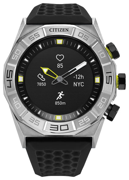 Citizen CZ Smart Gen 1 Hybrid smartwatch 44mm, Continuous Heart Rate Tracking, Fitness Activity, Golf App, Displays Notifications and Messages, Bluetooth Connection, 15 Day Battery Life