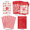 OUNENO Valentines Day Bingo Game Cards 24 Players for Valentine Party Games Classroom Home Activities