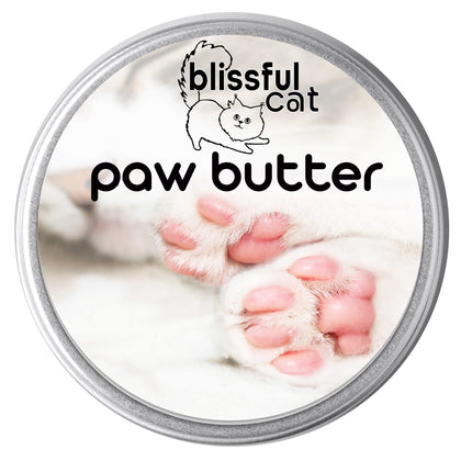 The Blissful Cat Paw Butter, Moisturizer For Dry Paw Pads, Softens and Protects a Rough Paw, Versatile, Lick-Safe Cat Paw Balm, 2 oz.
