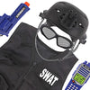 Liberty Imports Kids SWAT Police Officer Costume Deluxe Dress Up Role Play Set with Helmet, Night Vision Monocular, Guns, Accessories (12 Pcs)