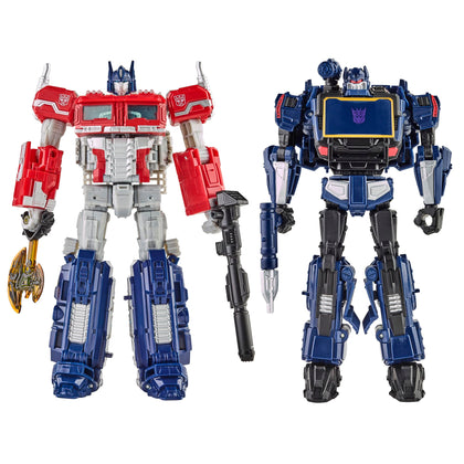 Transformers: Reactivate Video Game-Inspired Optimus Prime and Soundwave 2-Pack, 6.5-inch Converting Action Figures, 8+ Years