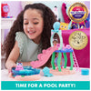 Gabbys Dollhouse, Purr-ific Pool Playset with Gabby and MerCat Figures, Color-Changing Mermaid Tails and Pool Accessories Kids Toys for Ages 3 and Up