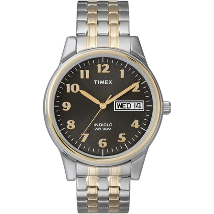 Timex Men's T26481 Charles Street Two-Tone Expansion Band Watch (Two Tone/Black)