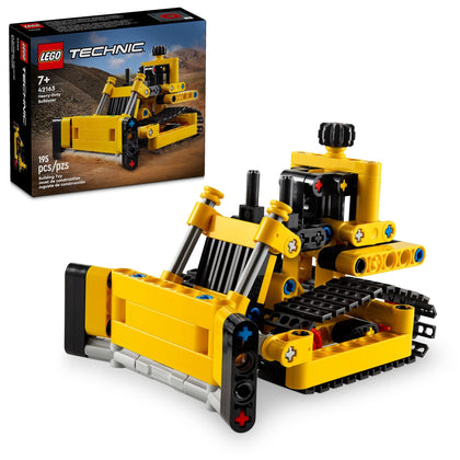 LEGO Technic Heavy-Duty Bulldozer Building Set, KidsÂ Construction Toy, Vehicle Gift for Boys and Girls Ages 7 and Up, 42163