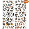 100PCS Dinosaur Temporary Tattoos Birthday Party Supplies Decorations 10 Sheet 3D Tattoos Stickers Super Cute Party Favors Kids Boys Girls Gifts Ideas Classroom School Prizes Themed Baby Showers