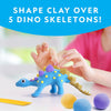 NATIONAL GEOGRAPHIC Clay Dinosaur Arts & Crafts Kit - Dinosaur Air Dry Clay for Kids Craft Kit with 5 Clay Colors, 5 Dino Skeletons, Sculpting Tool & Googly Eyes, Dinosaur Activity (Amazon Exclusive)