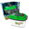 2-in-1 Habitat with Microscope for Insects and Other Critters, Includes Lid with Vents and Removable Portable Microscope