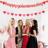 KatchOn, Glitter Red Happy Galentines Day Banner - 10 Feet, No DIY | Happy Galentines Day Decorations for Party | Galentines Day Sign for Galentines Decorations | Be My Galentine, Galentines Decor